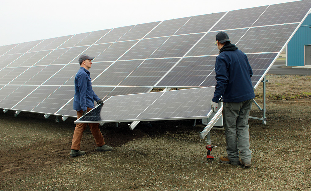 Solar panels installed at Tutuilla Food Sovereignty Center
