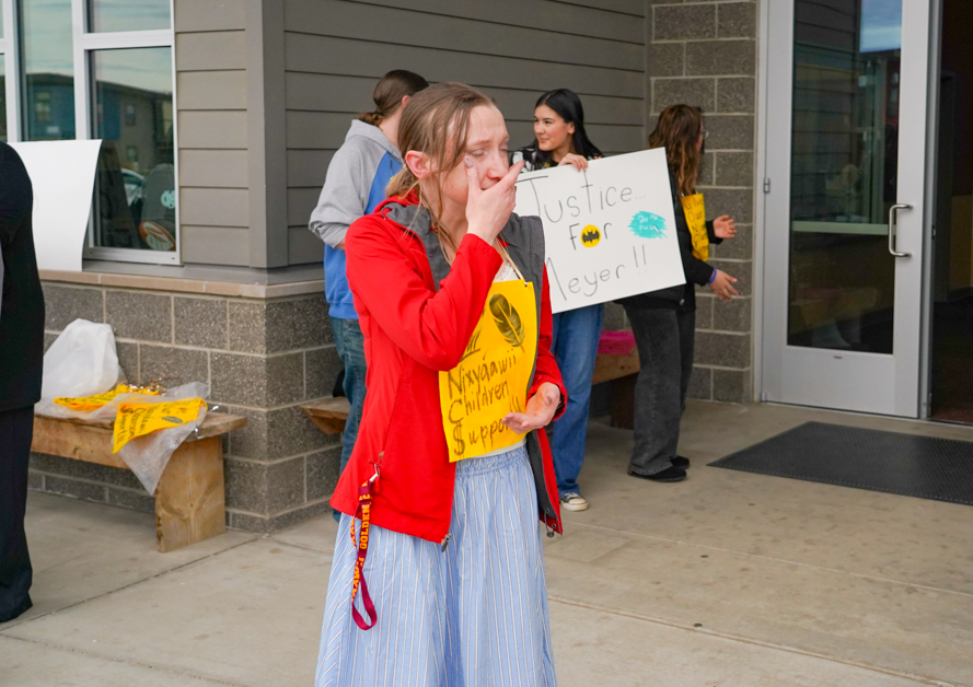 NCS students walkout in protest of math program reduction