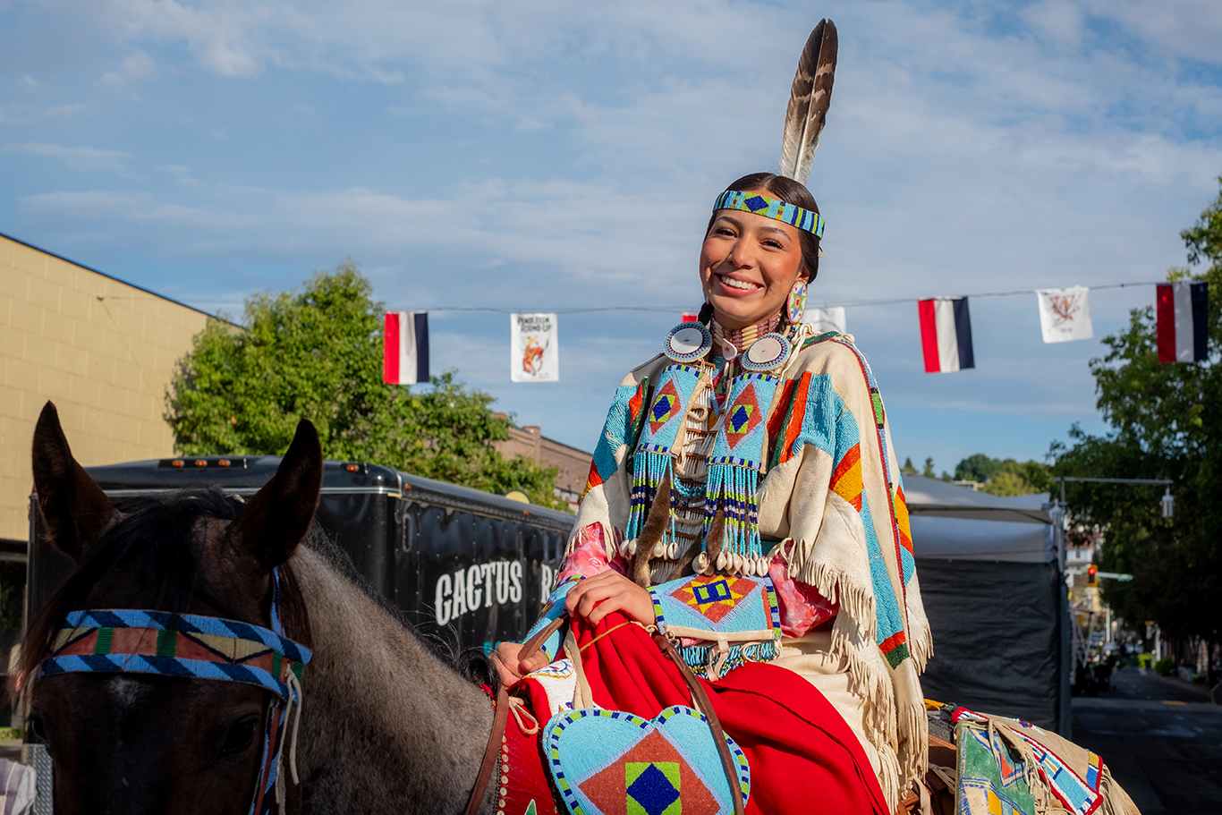 Native American beauty contest winners in Pendleton